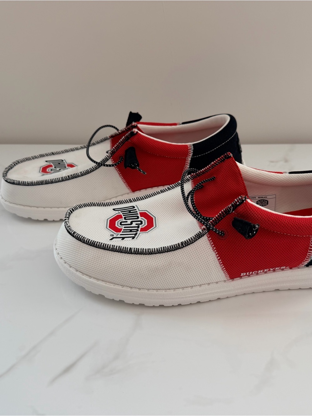 Hey Dude Wally Tri The Ohio State Buckeyes Red/Black/White Men’s 13